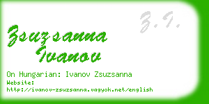 zsuzsanna ivanov business card